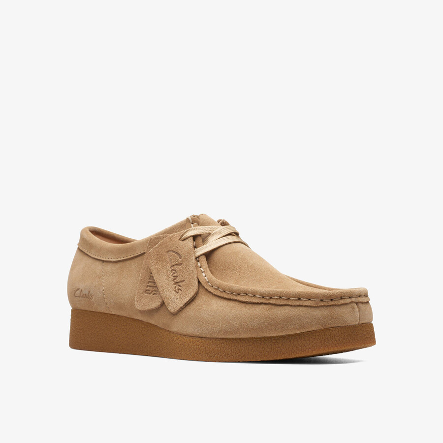 buty wallabee evo – zamsz w kolorze ciemnego piasku